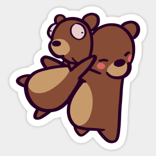 Brown Bear Hugs Sticker